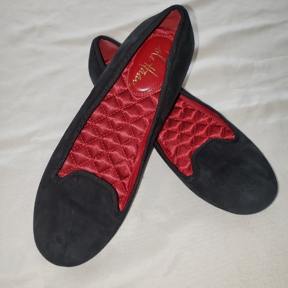 Cole Haan Black Velvet Flats Nike Air Sole